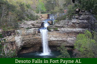 Desoto Falls in Fort Payne Alabama