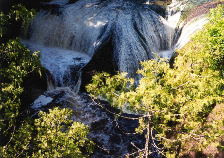 Gorge Falls in Ottawa National Forest near Bessemer MI