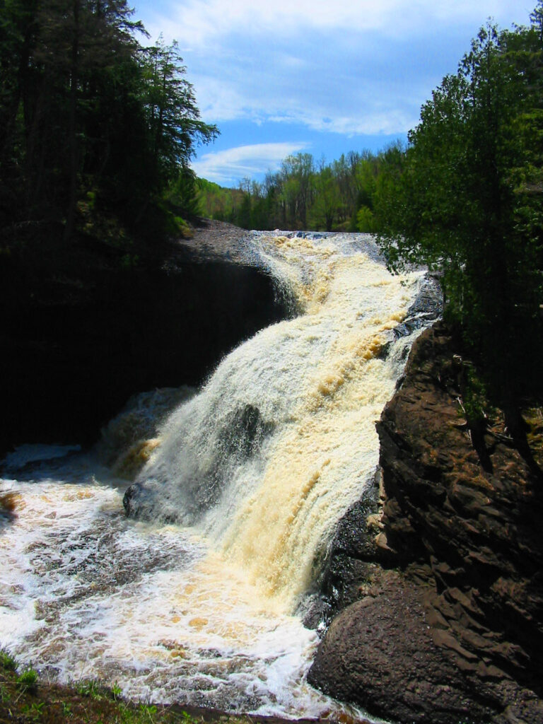 Rainbow Falls in Ottawa National Forest near Bessemer MI