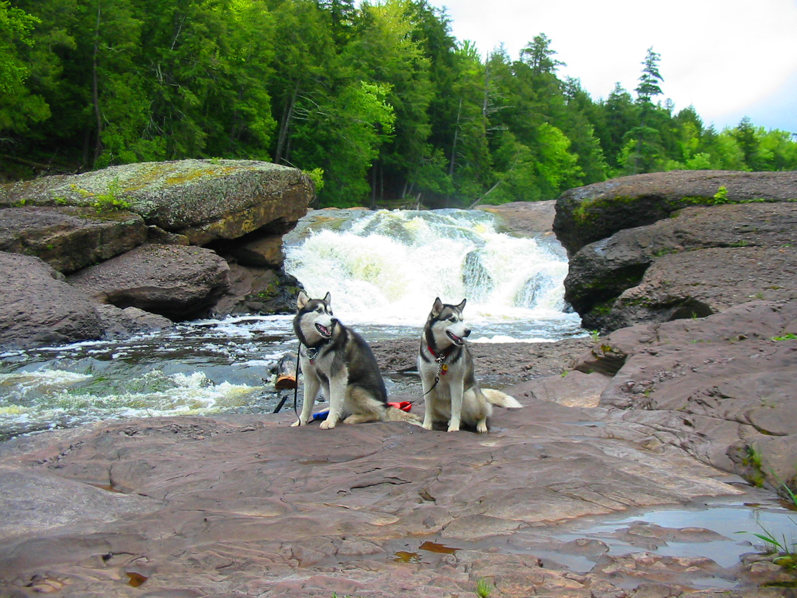 Sandstone Falls in Ottawa National Forest near Bessemer MI