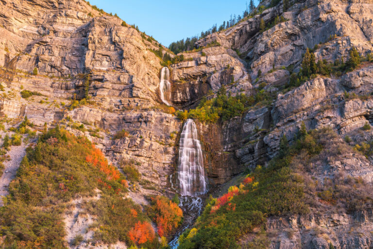 Bridal Veil Falls, Waterfall in Provo, Utah