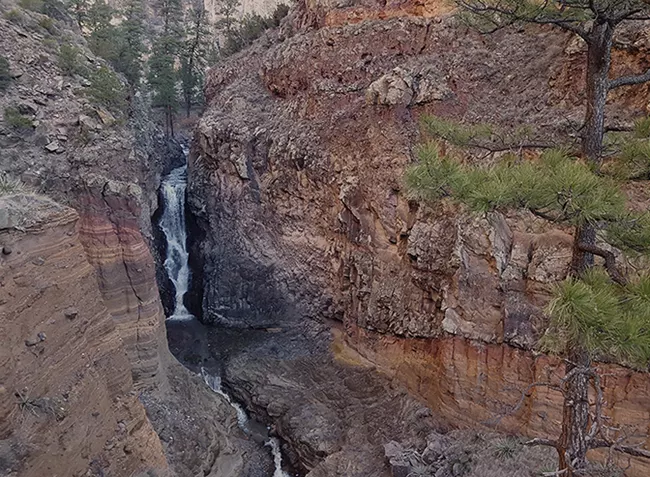 Frijoles Creek Falls - New Mexico - Sally King Photo