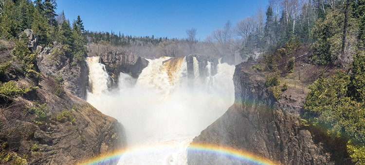 High Falls Waterfall in Minnesota